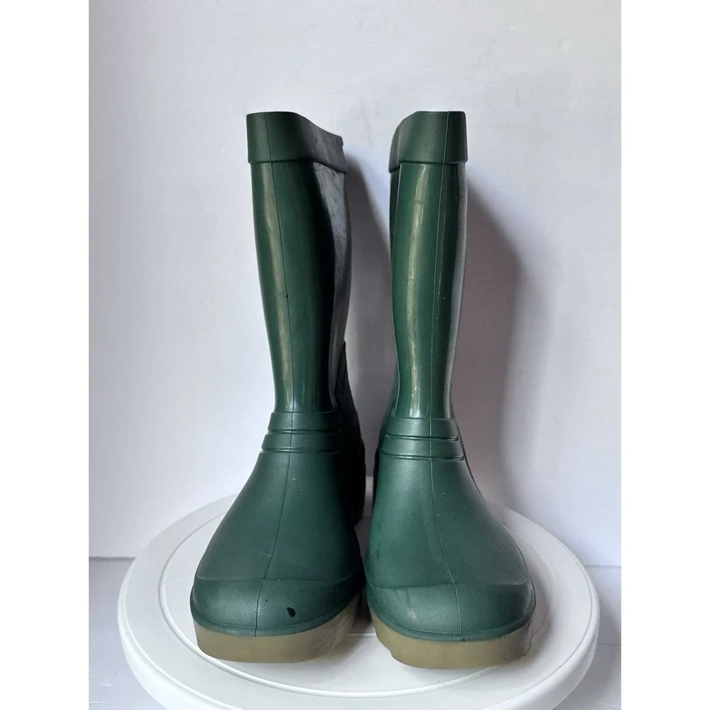 CLARKS Boots Youth 3 Green Waterproof Pull-On Track Soles Made In England